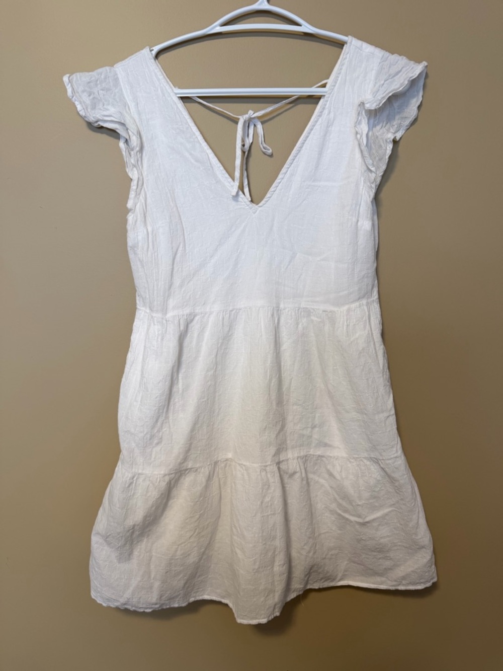 Women’s Abercrombie Ruffle Sleeve Trapeze Mini Dress